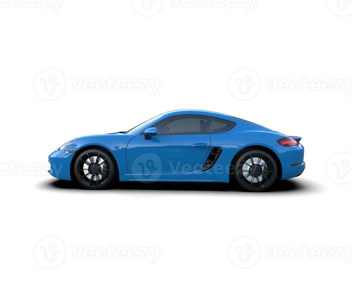 Realistic sport car isolated on background. 3d rendering - illustration png