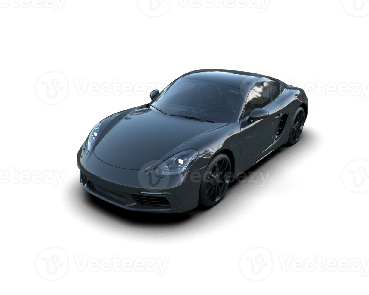 Realistic sport car isolated on background. 3d rendering - illustration png