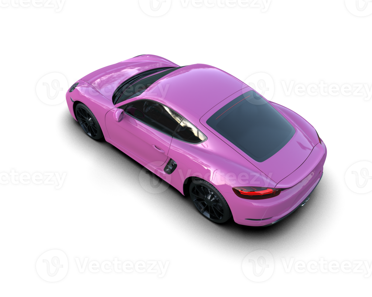 Realistic sport car isolated on background. 3d rendering - illustration png