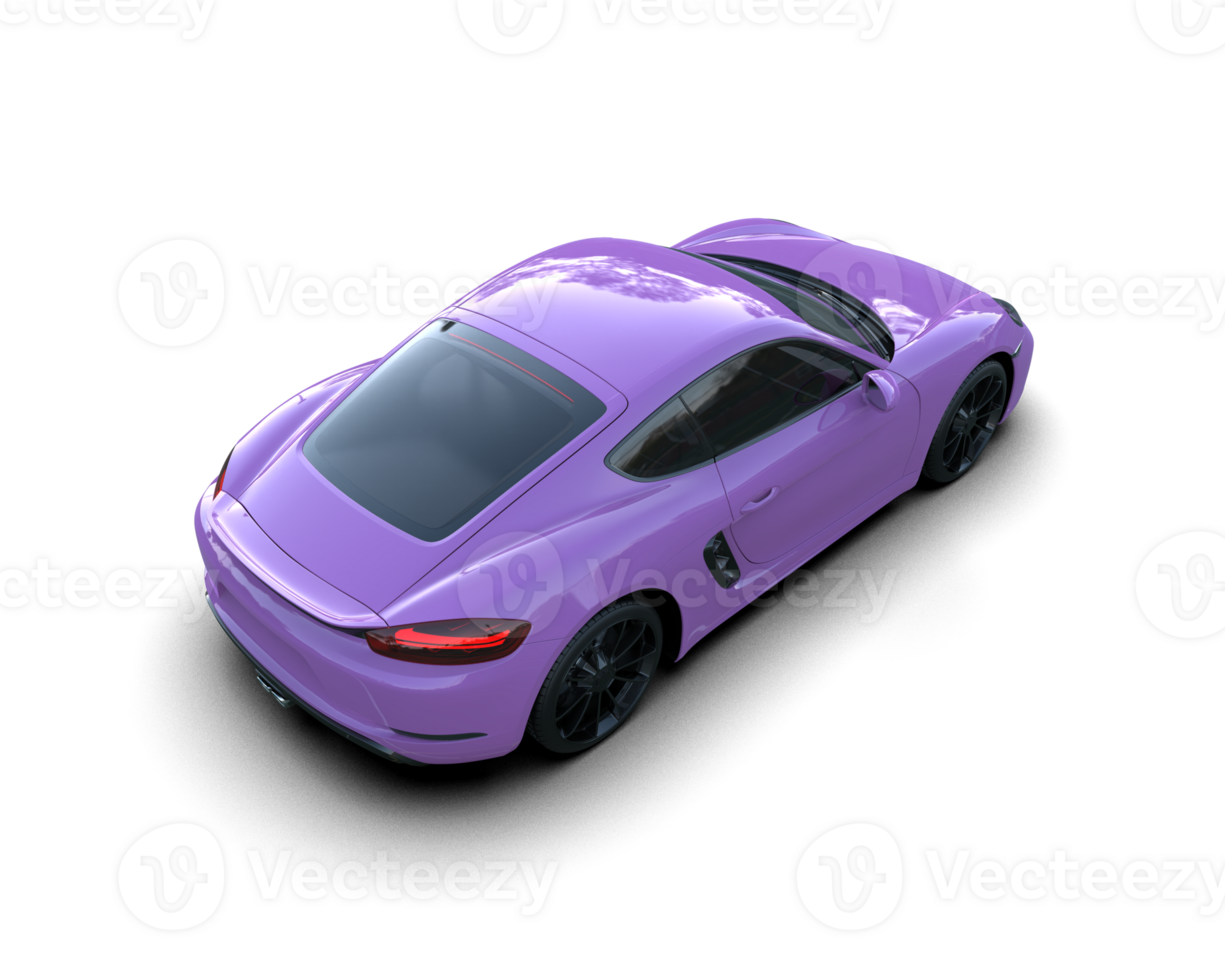 realista deporte coche aislado en antecedentes. 3d representación - ilustración png