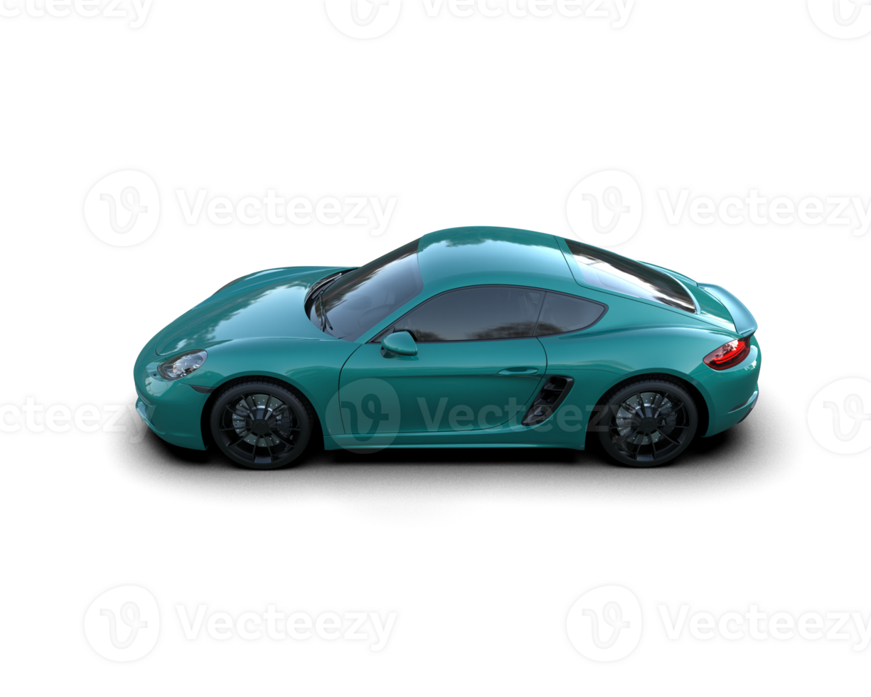 Realistic sport car isolated on background. 3d rendering - illustration png