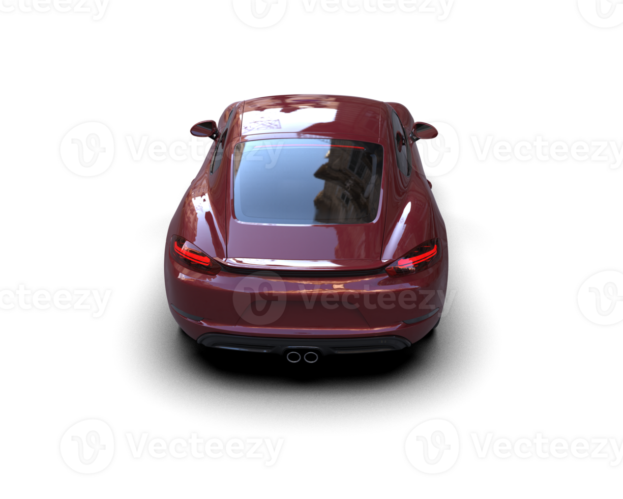 Realistic sport car isolated on background. 3d rendering - illustration png