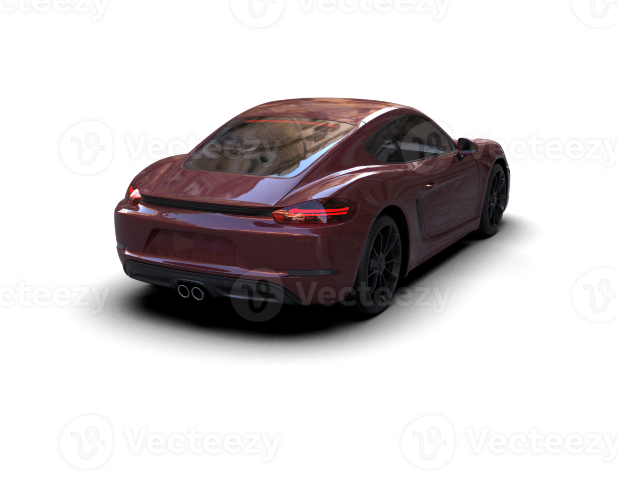 Realistic sport car isolated on background. 3d rendering - illustration png