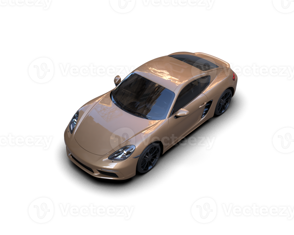 Realistic sport car isolated on background. 3d rendering - illustration png