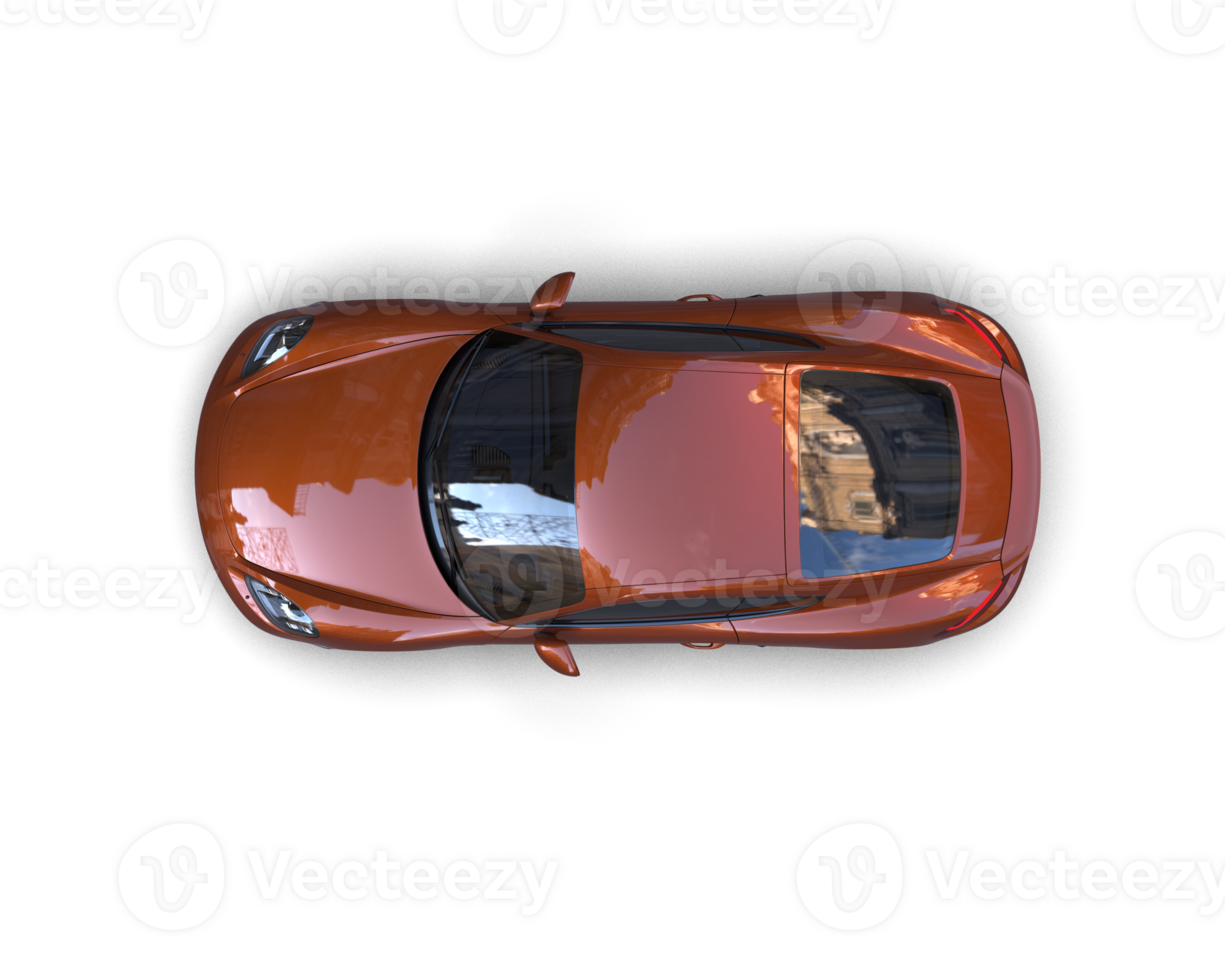 Realistic sport car isolated on background. 3d rendering - illustration png