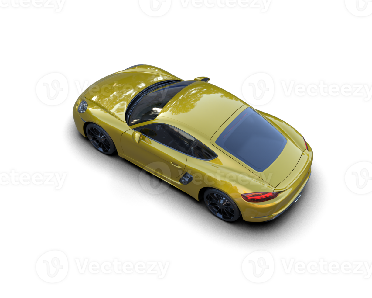 Realistic sport car isolated on background. 3d rendering - illustration png