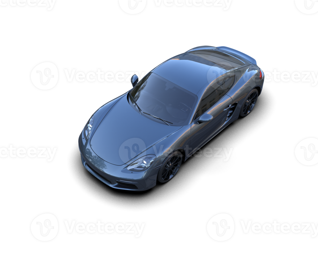 Realistic sport car isolated on background. 3d rendering - illustration png