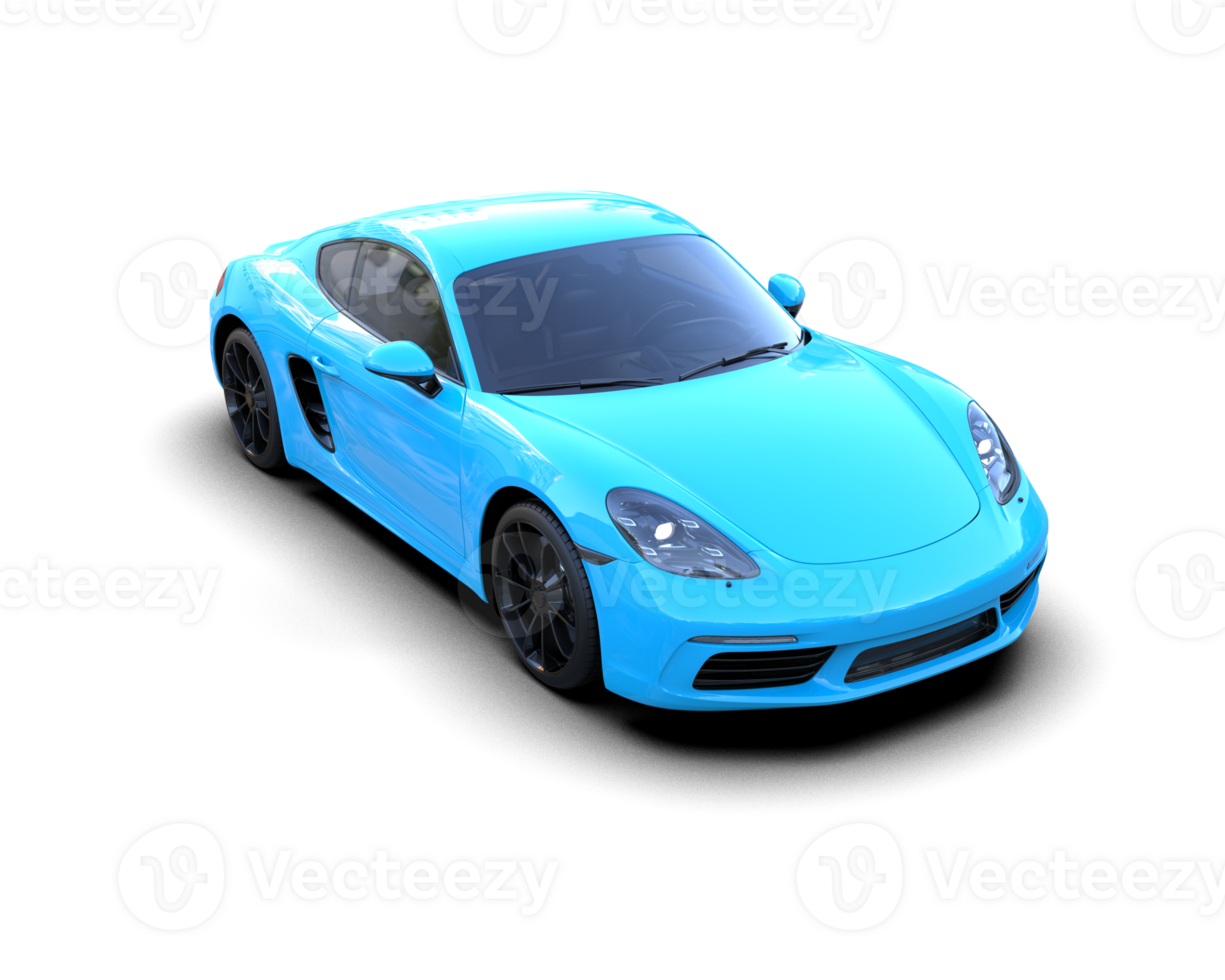 Realistic sport car isolated on background. 3d rendering - illustration png