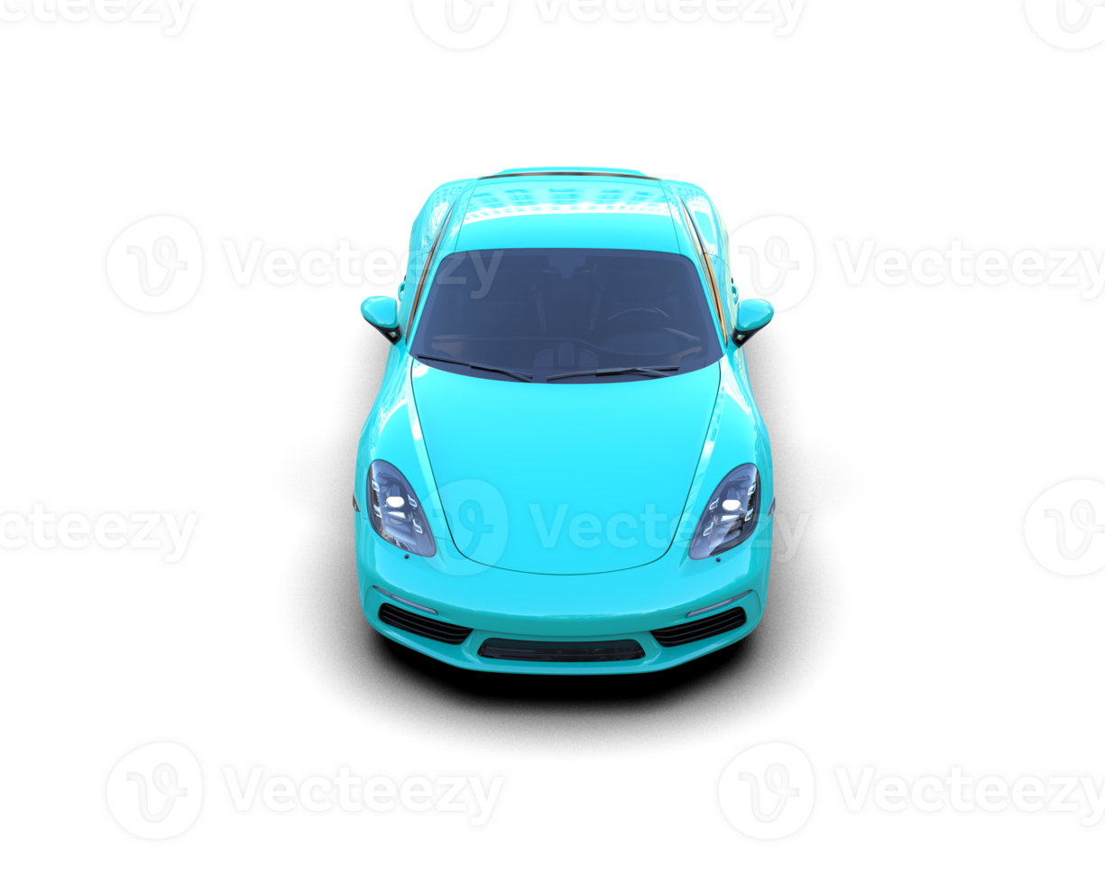 Realistic sport car isolated on background. 3d rendering - illustration png