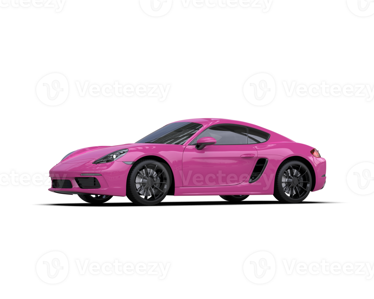 Realistic sport car isolated on background. 3d rendering - illustration png