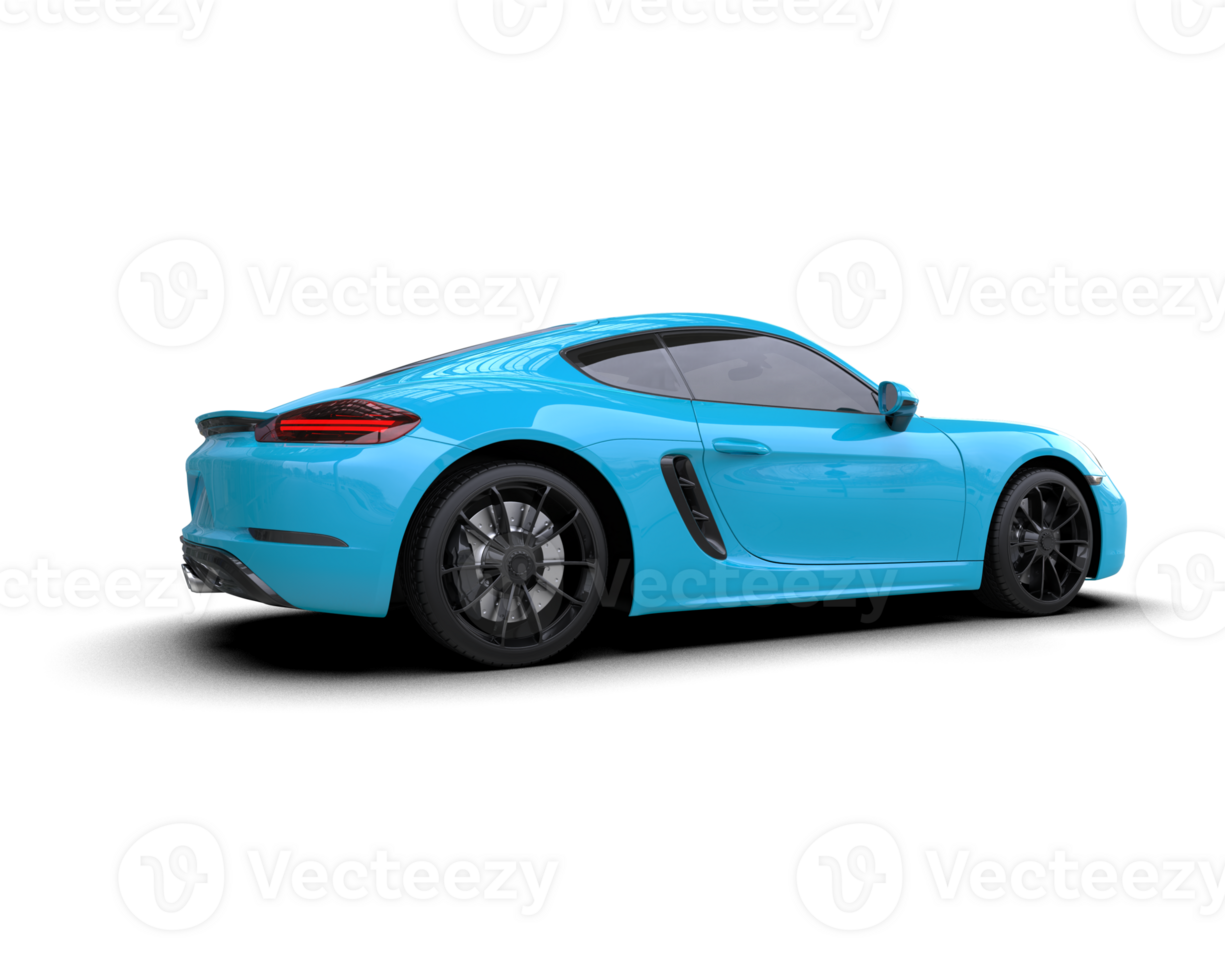 Realistic sport car isolated on background. 3d rendering - illustration png