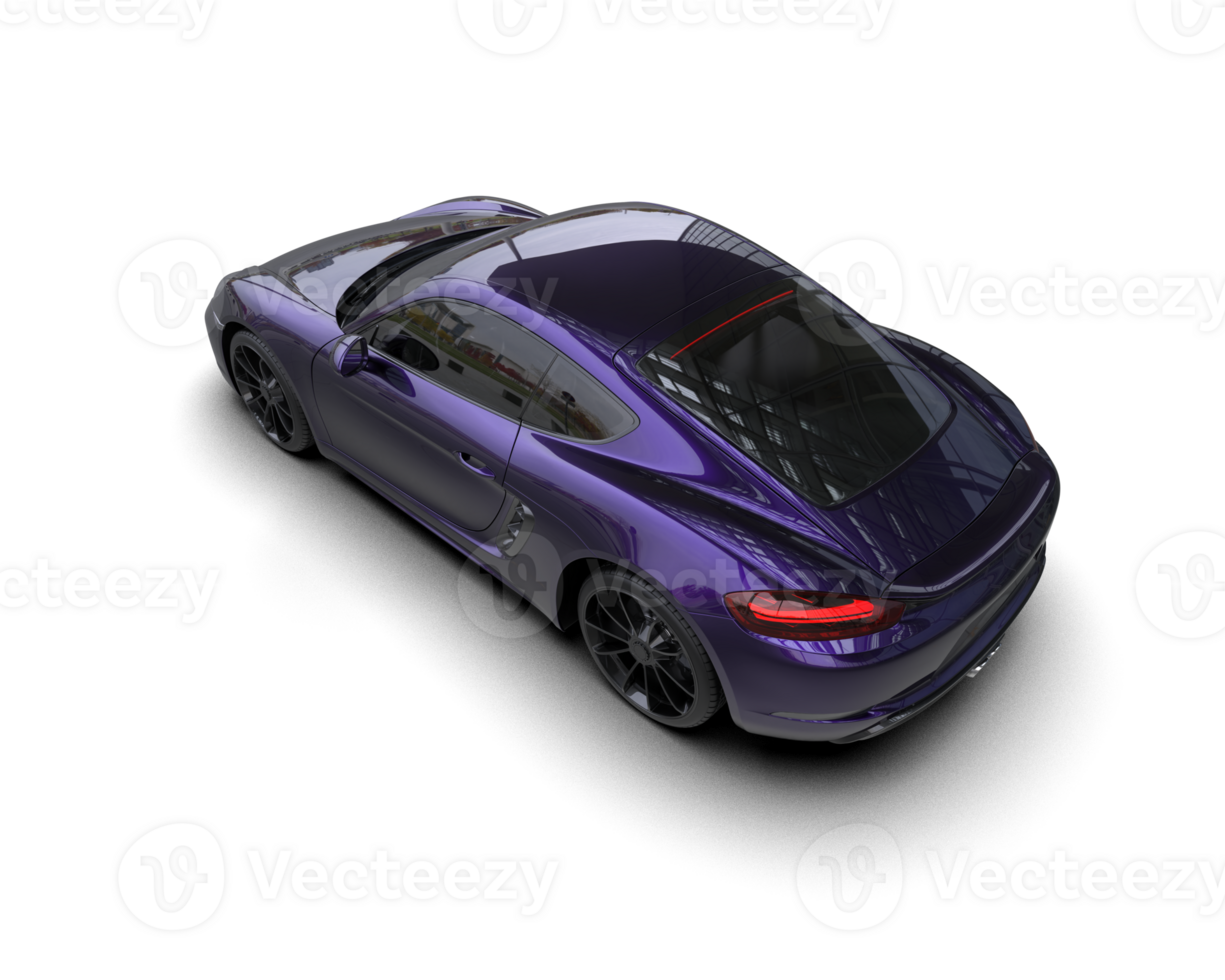 Realistic sport car isolated on background. 3d rendering - illustration png