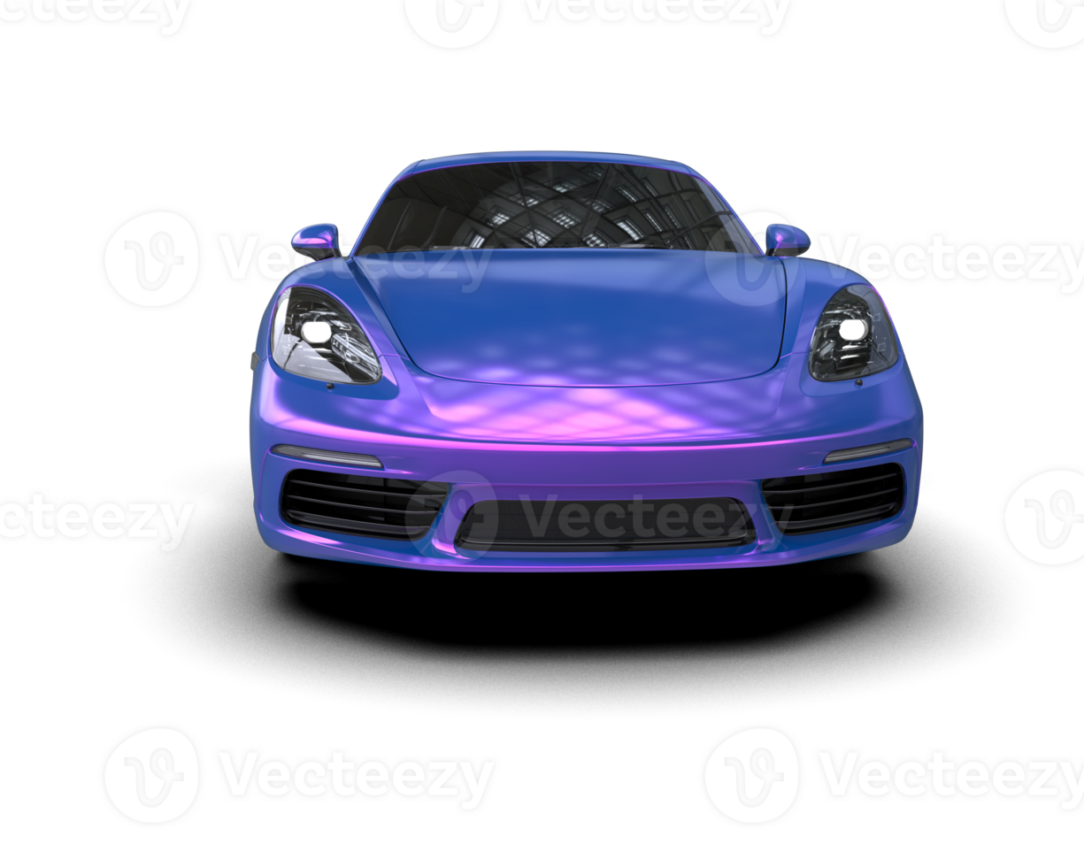 Realistic sport car isolated on background. 3d rendering - illustration png