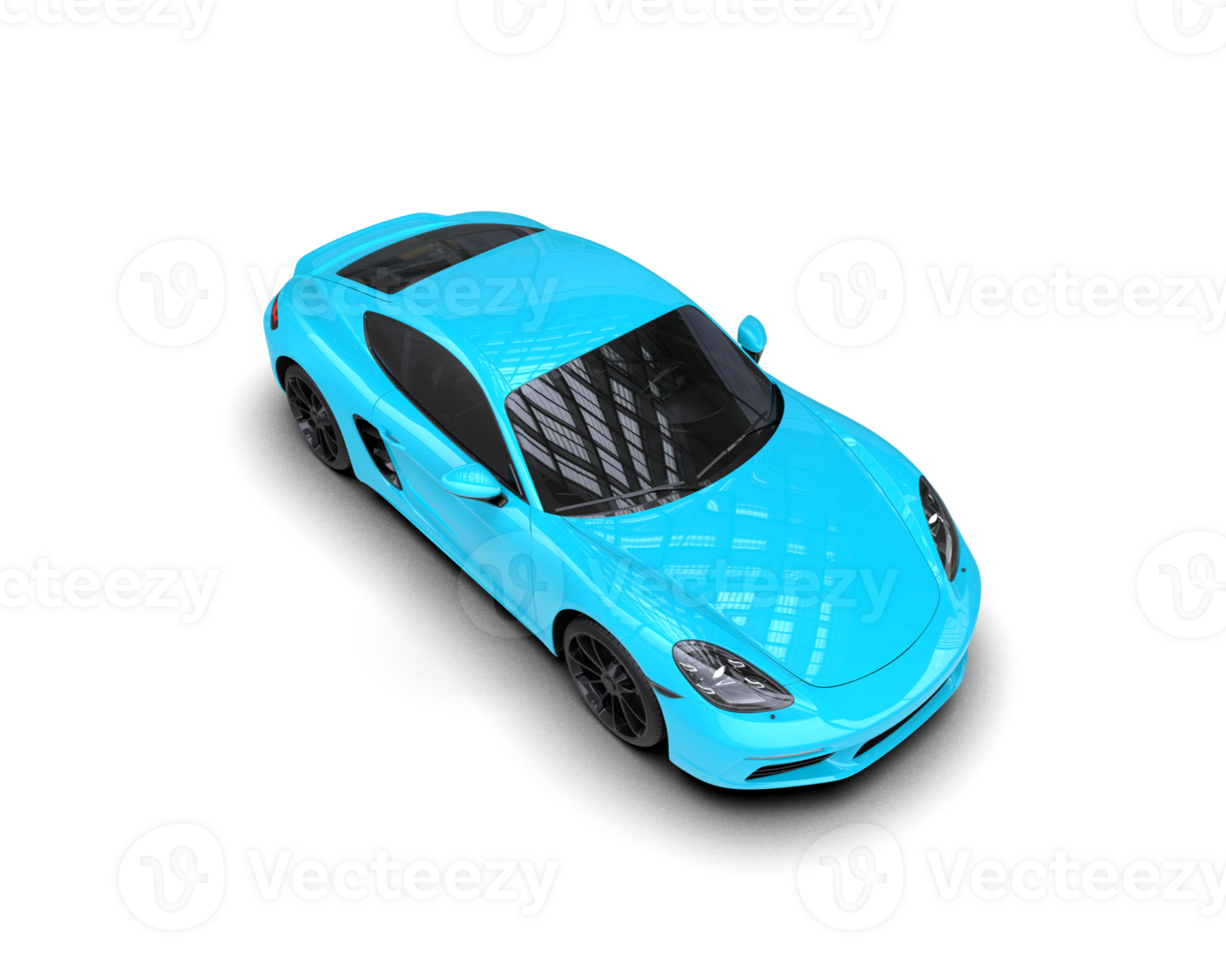 Realistic sport car isolated on background. 3d rendering - illustration png