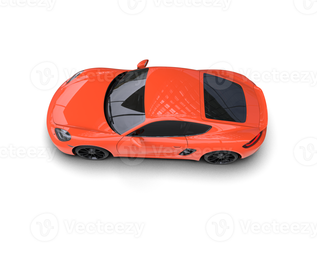 Realistic sport car isolated on background. 3d rendering - illustration png