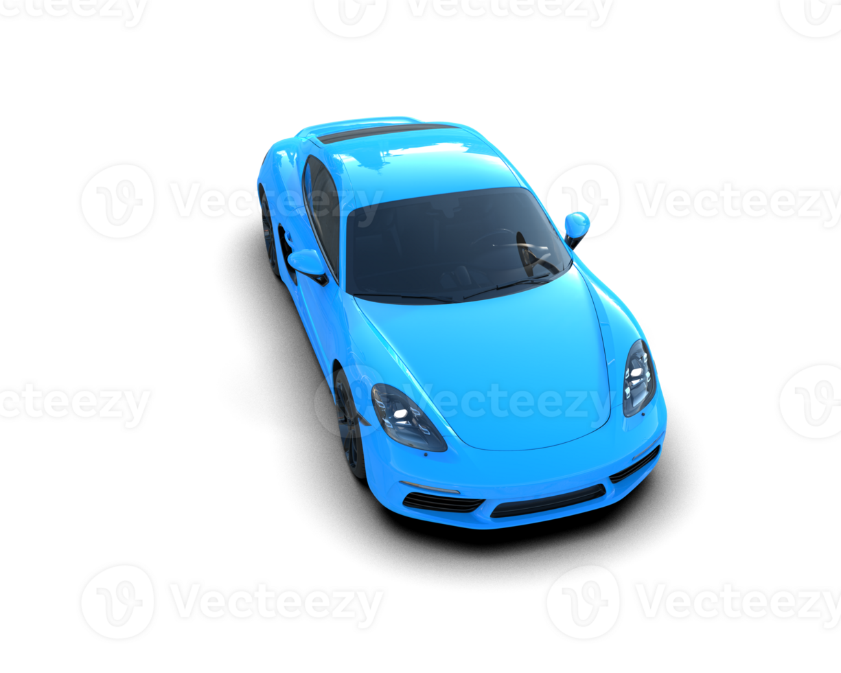 Realistic sport car isolated on background. 3d rendering - illustration png