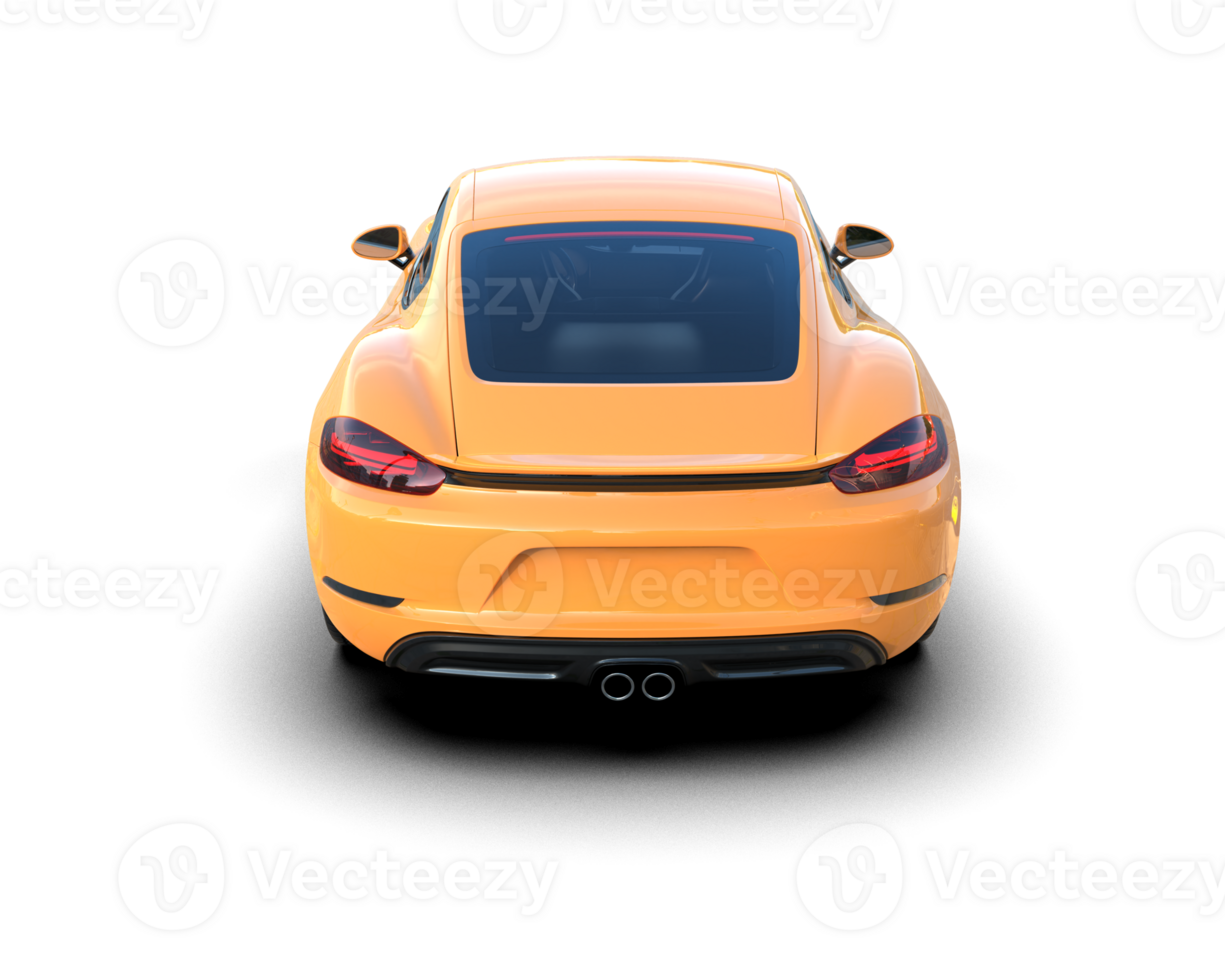 Realistic sport car isolated on background. 3d rendering - illustration png