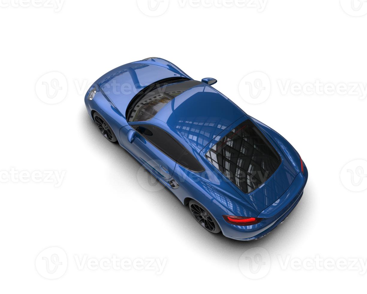 Realistic sport car isolated on background. 3d rendering - illustration png
