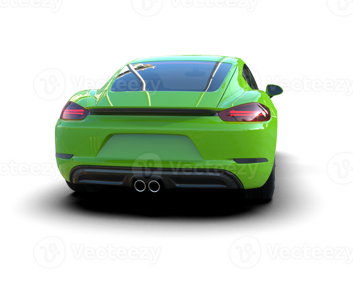 Realistic sport car isolated on background. 3d rendering - illustration png