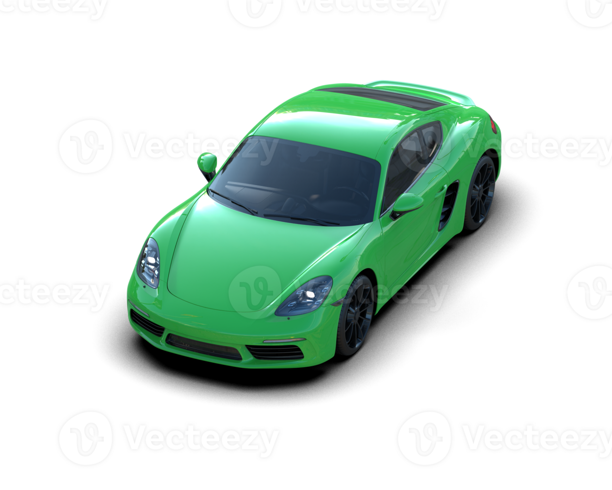 Realistic sport car isolated on background. 3d rendering - illustration png