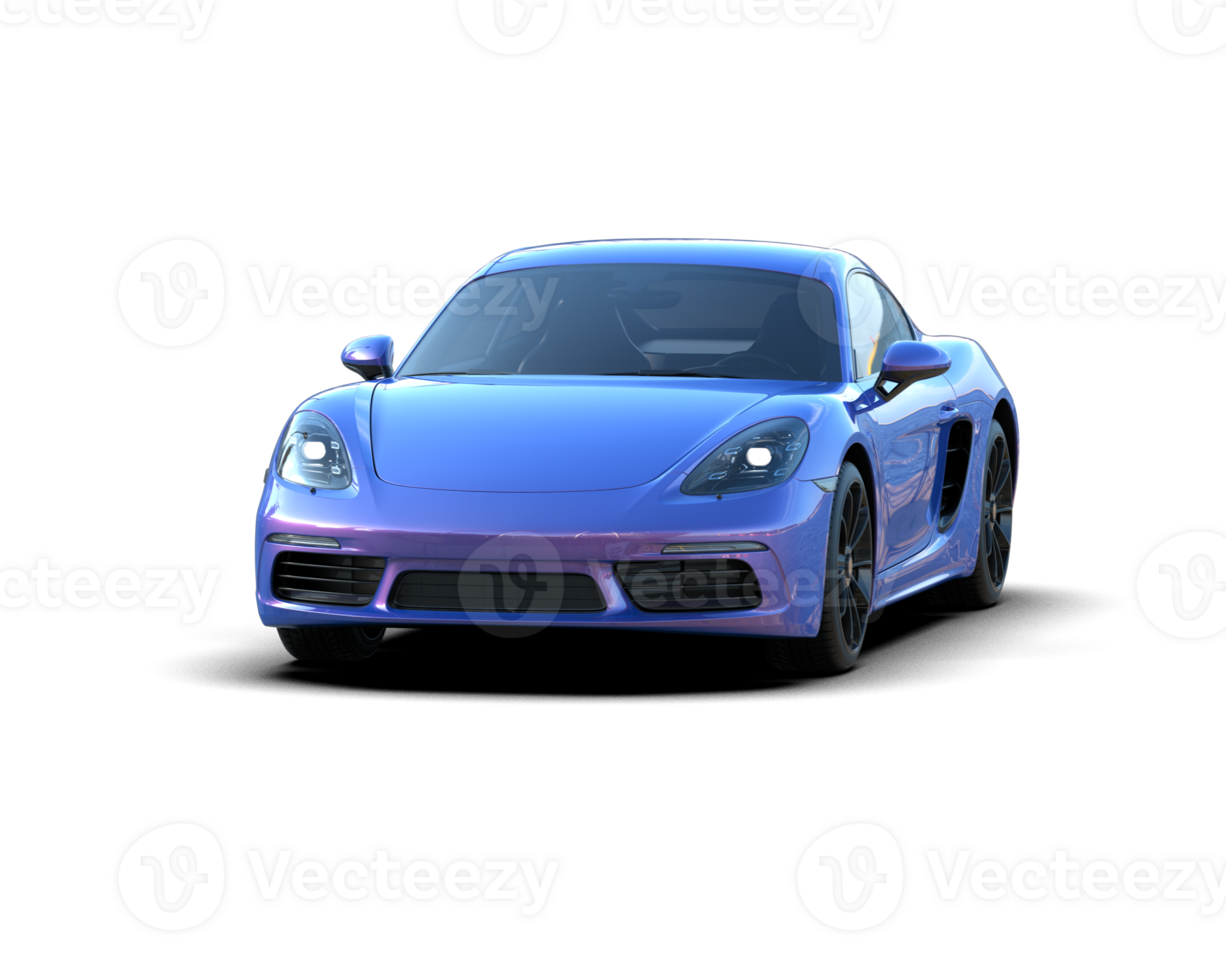 Realistic sport car isolated on background. 3d rendering - illustration png