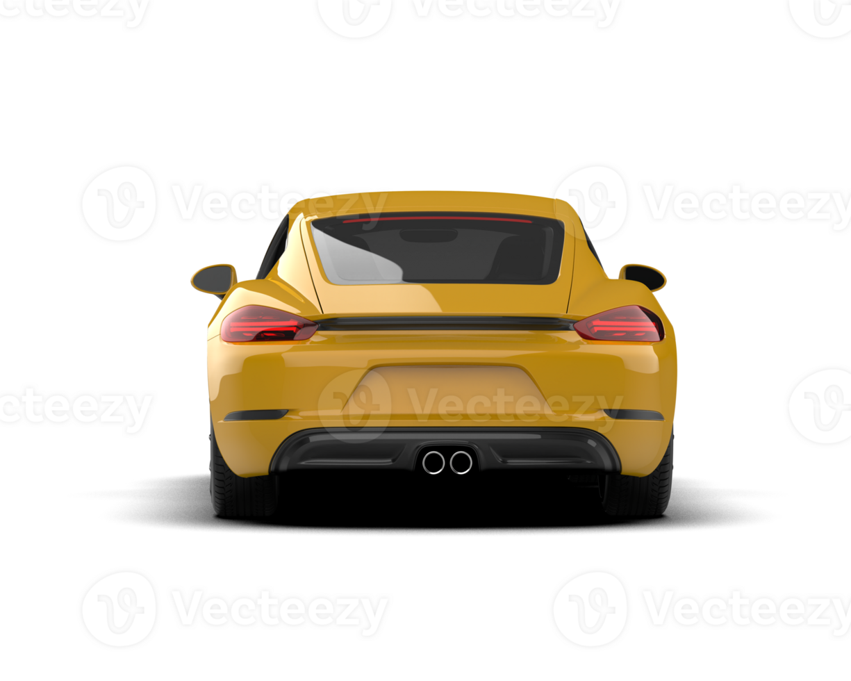 Realistic sport car isolated on background. 3d rendering - illustration png