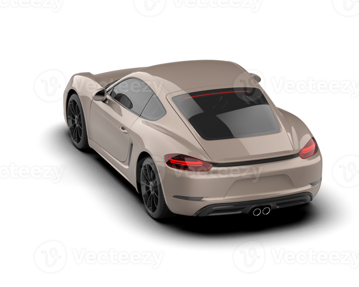Realistic sport car isolated on background. 3d rendering - illustration png