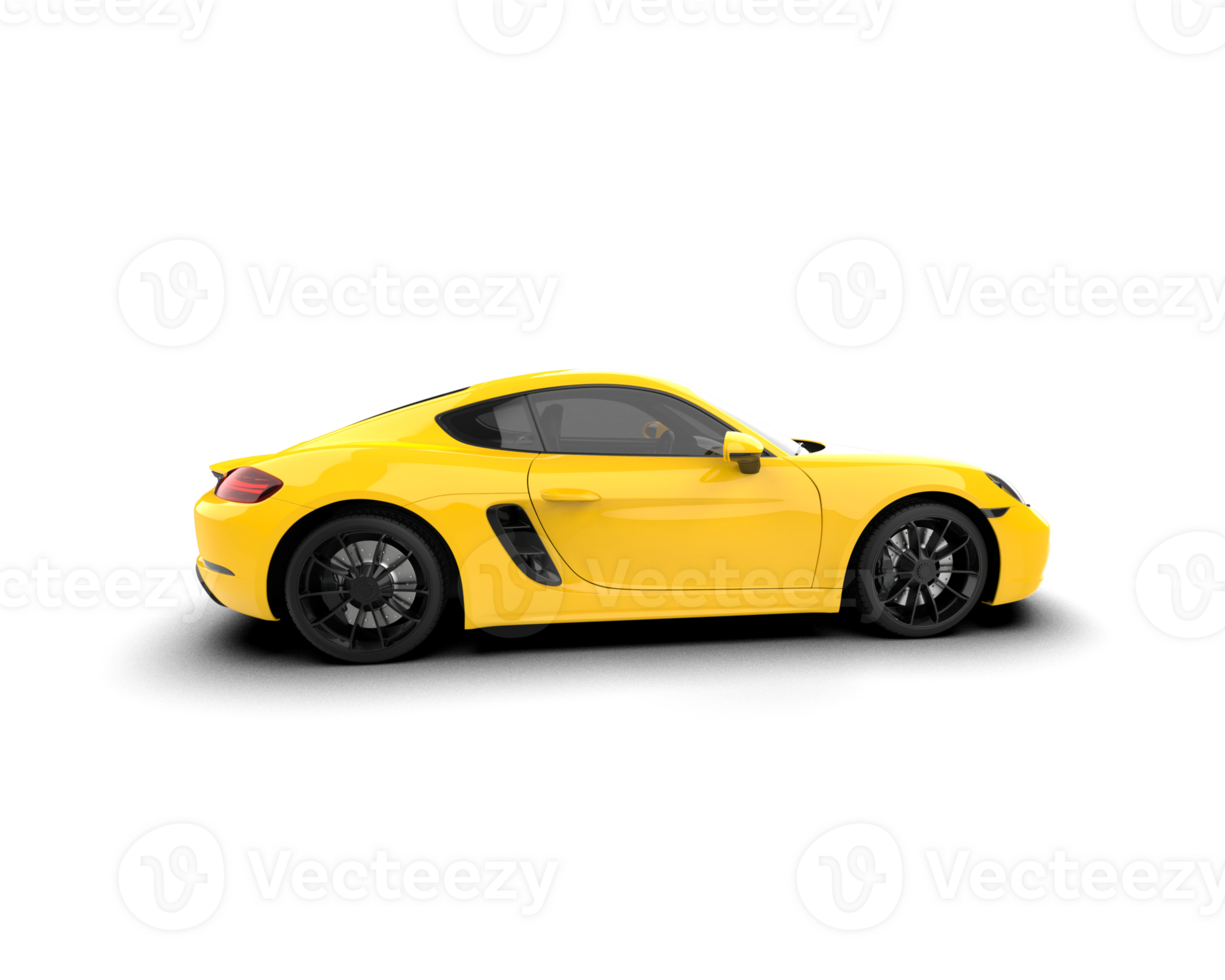 Realistic sport car isolated on background. 3d rendering - illustration png