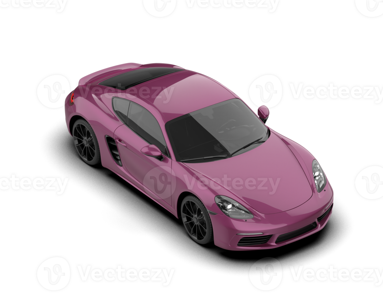 Realistic sport car isolated on background. 3d rendering - illustration png