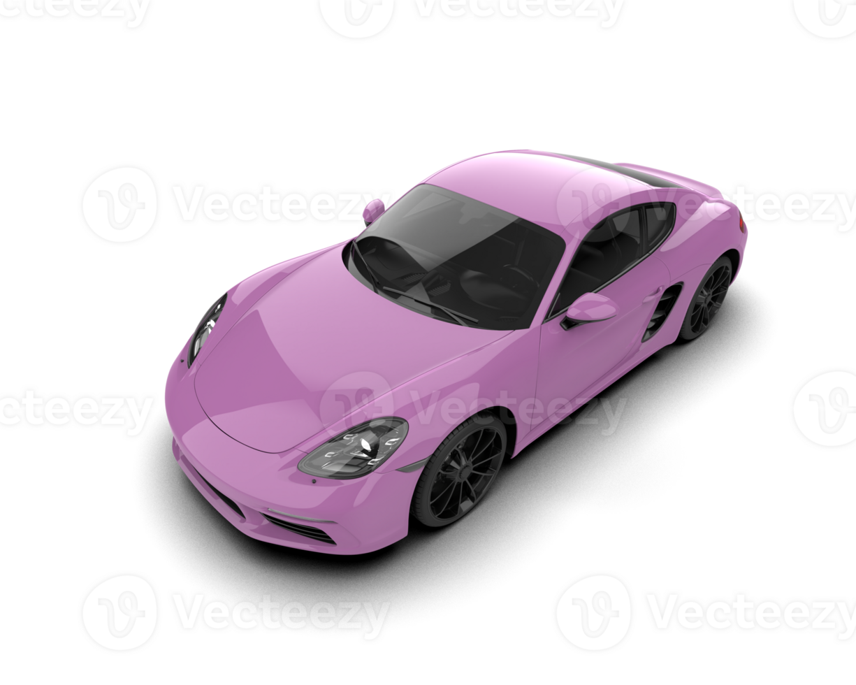 Realistic sport car isolated on background. 3d rendering - illustration png