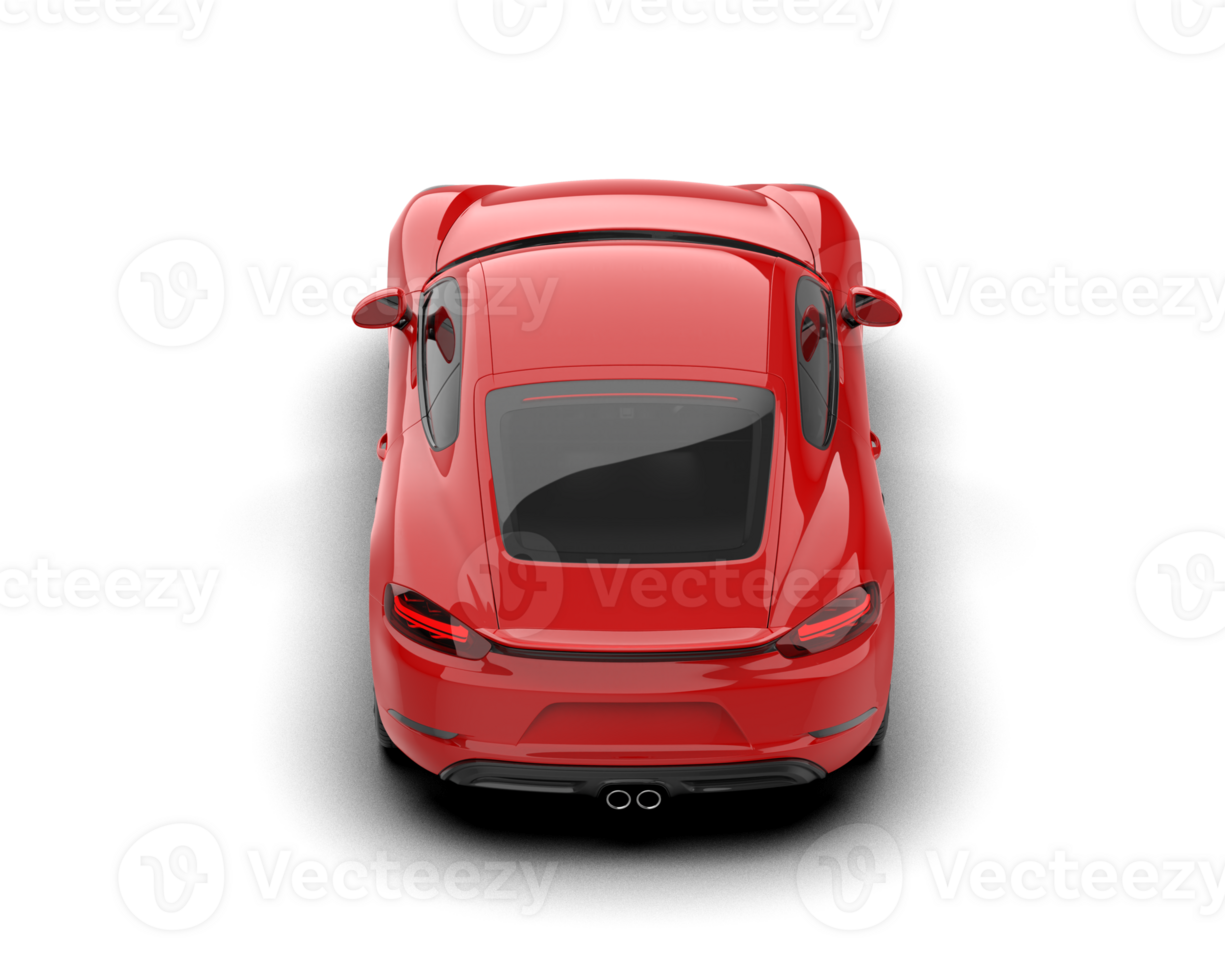 Realistic sport car isolated on background. 3d rendering - illustration png