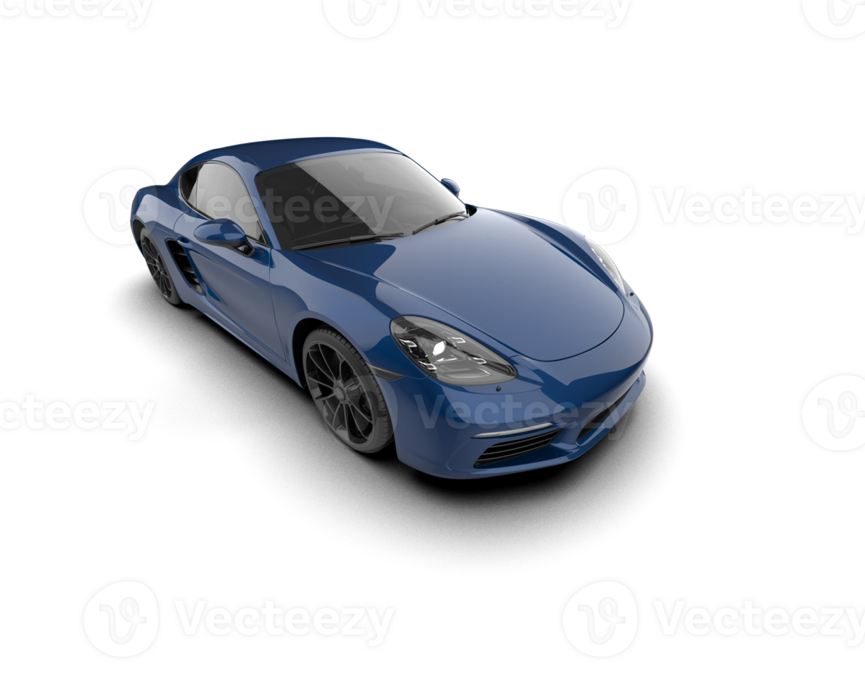 Realistic sport car isolated on background. 3d rendering - illustration png