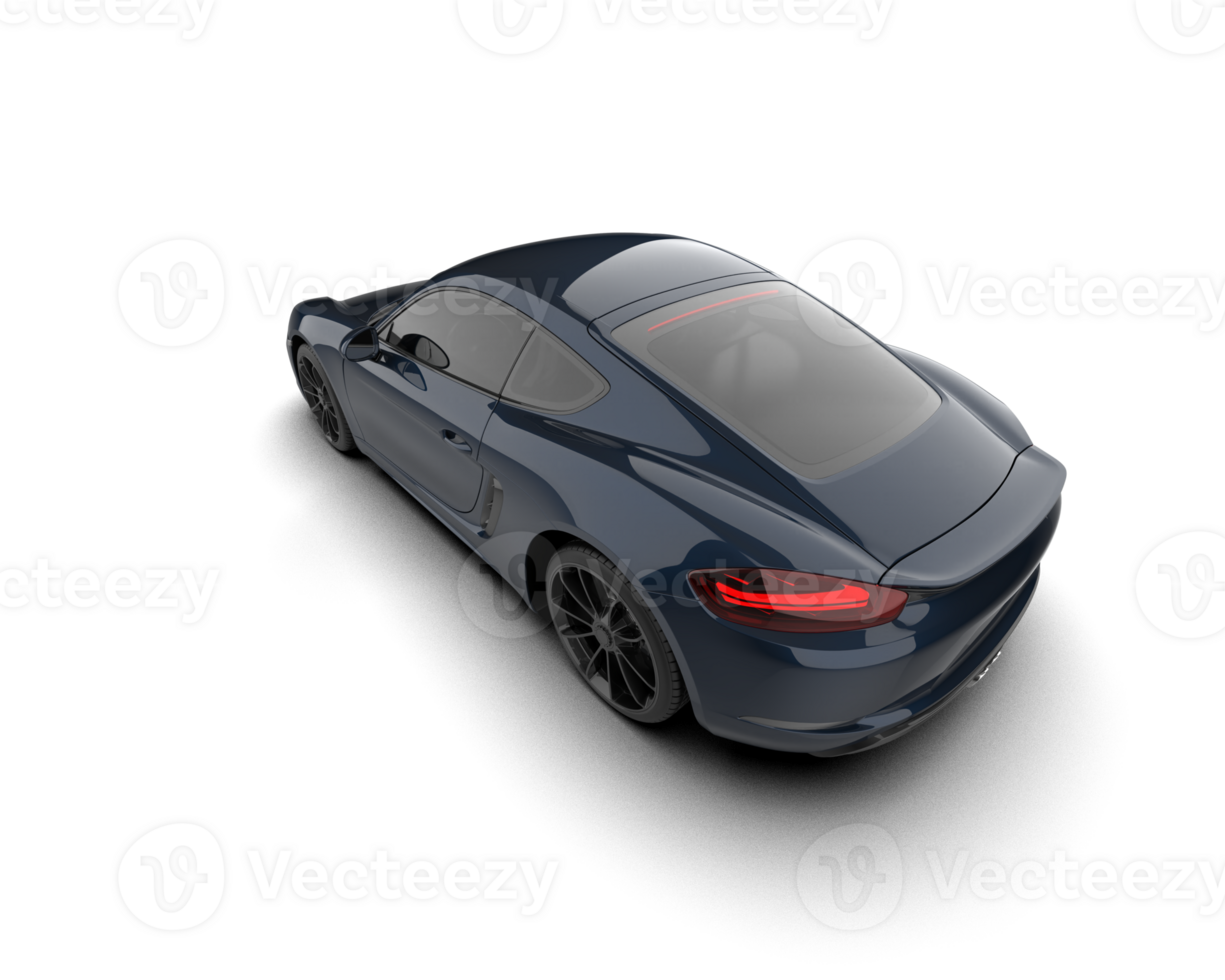 Realistic sport car isolated on background. 3d rendering - illustration png