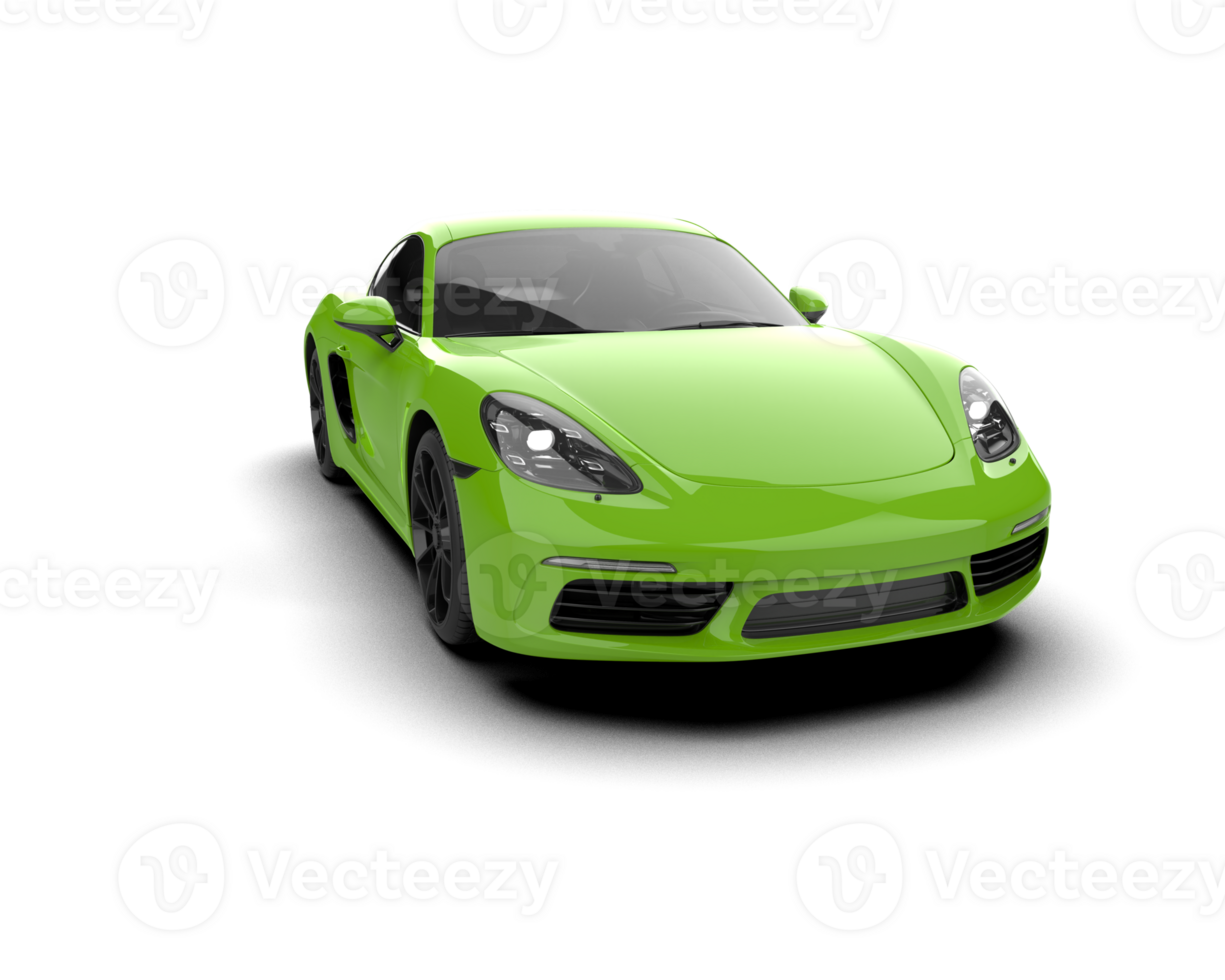 Realistic sport car isolated on background. 3d rendering - illustration png