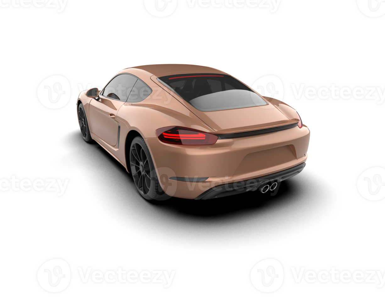 Realistic sport car isolated on background. 3d rendering - illustration png