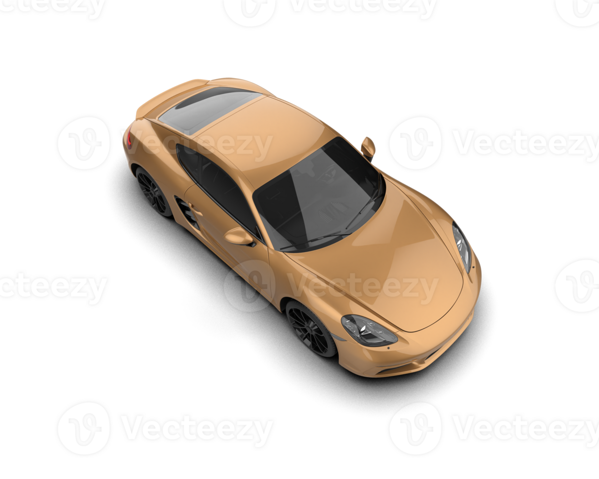 Realistic sport car isolated on background. 3d rendering - illustration png