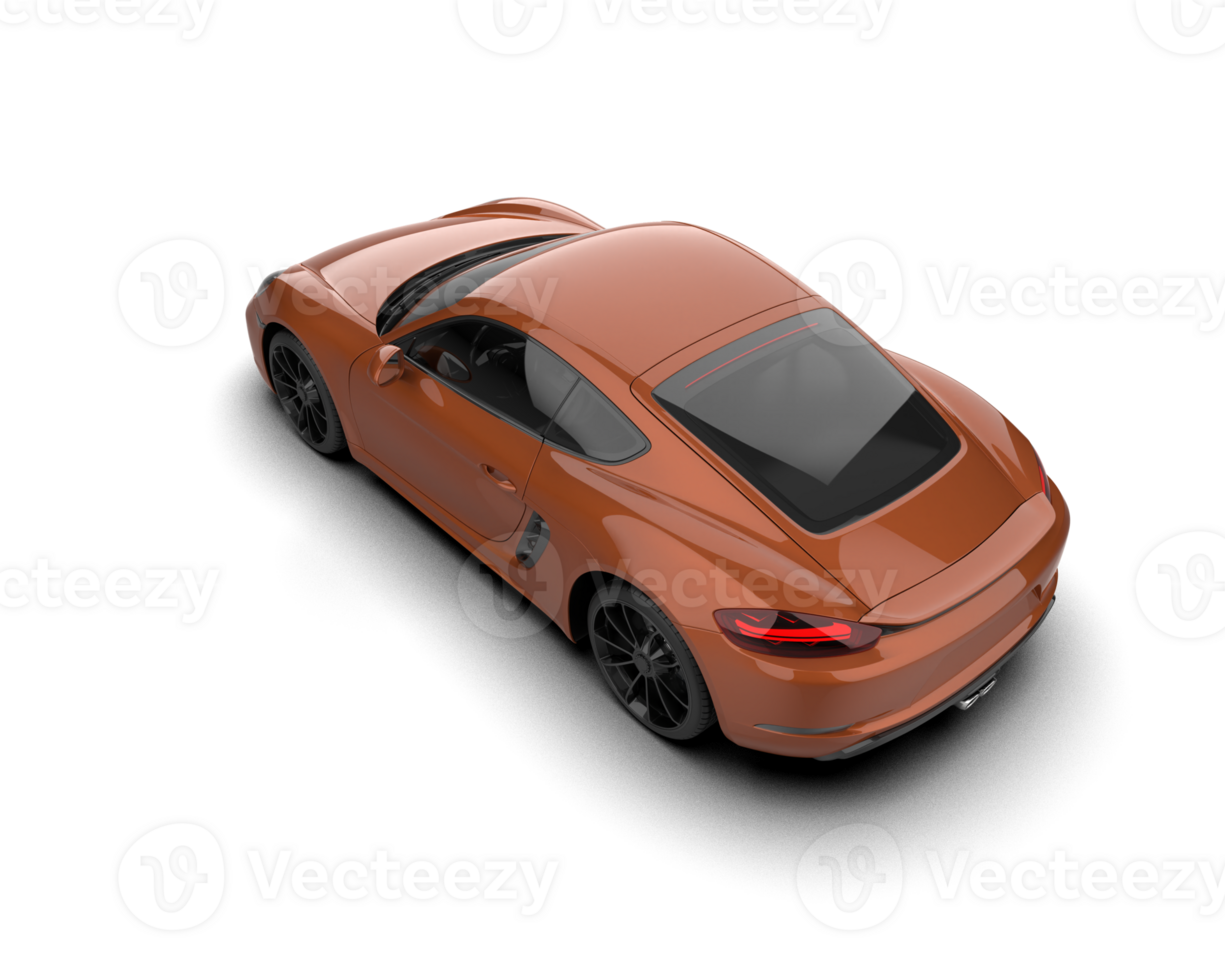 Realistic sport car isolated on background. 3d rendering - illustration png