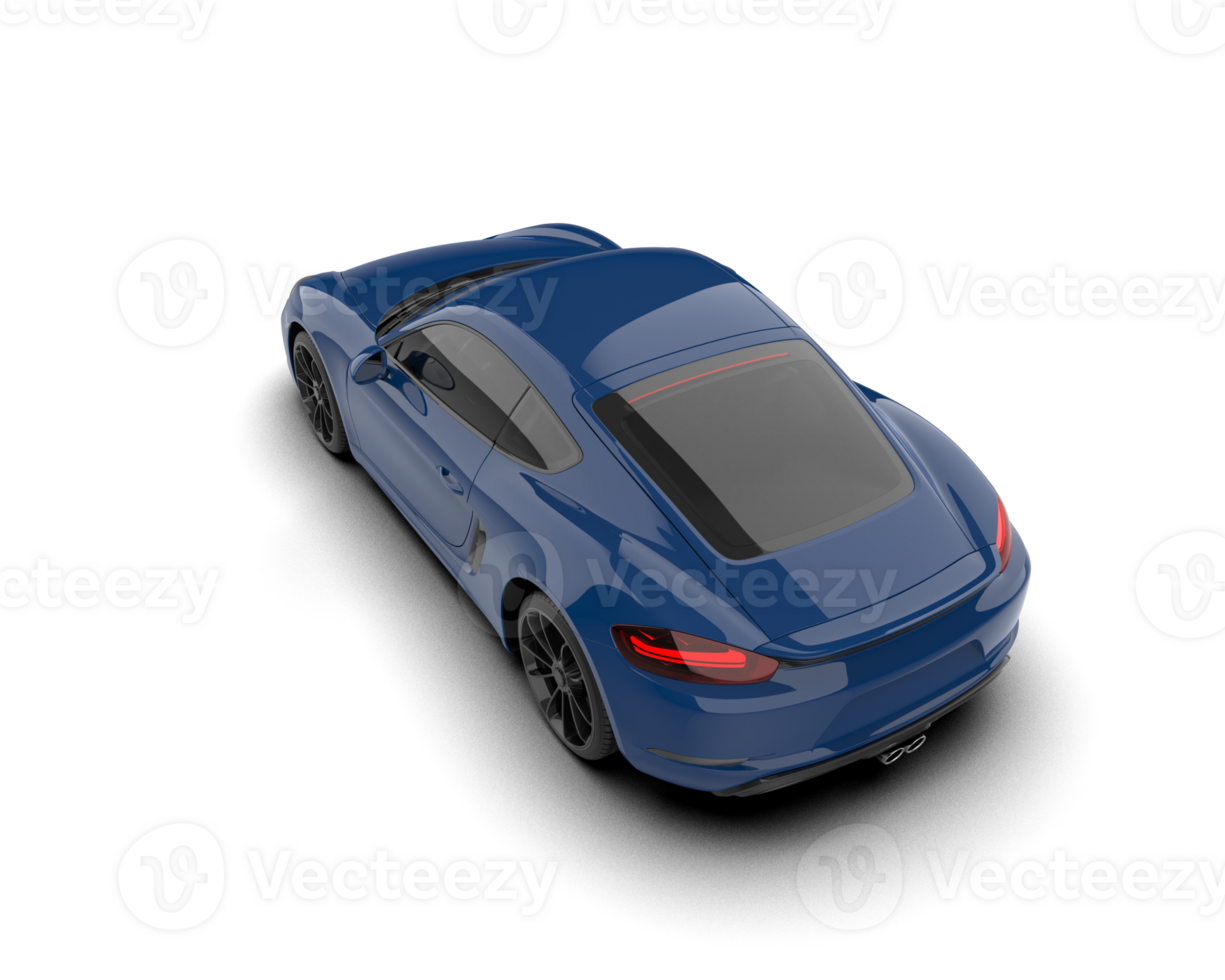 Realistic sport car isolated on background. 3d rendering - illustration png