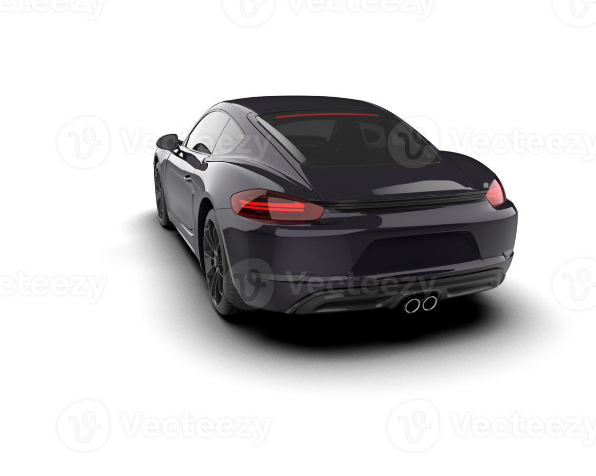 Realistic sport car isolated on background. 3d rendering - illustration png