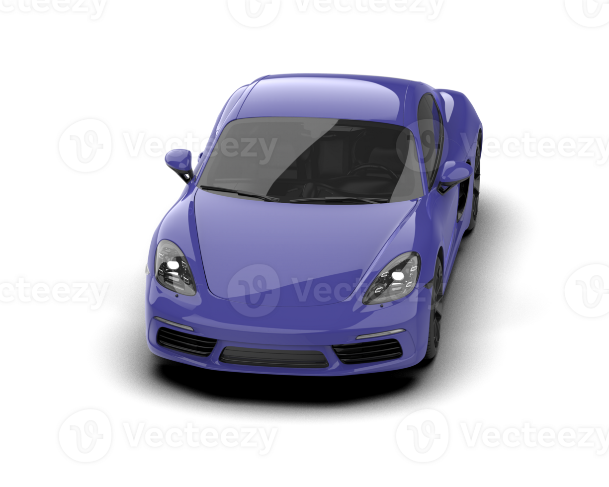 Realistic sport car isolated on background. 3d rendering - illustration png