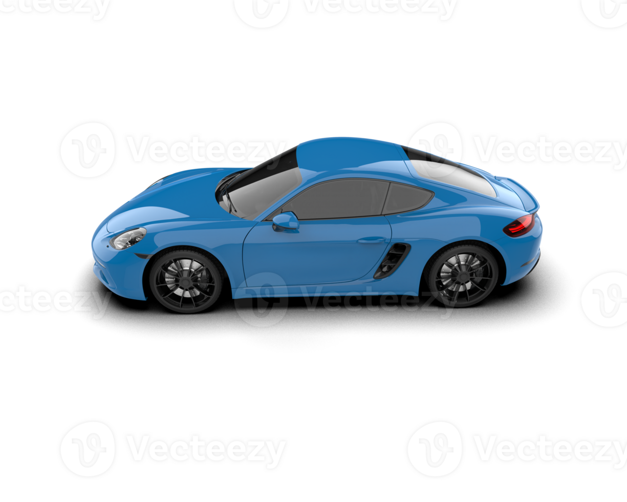 Realistic sport car isolated on background. 3d rendering - illustration png