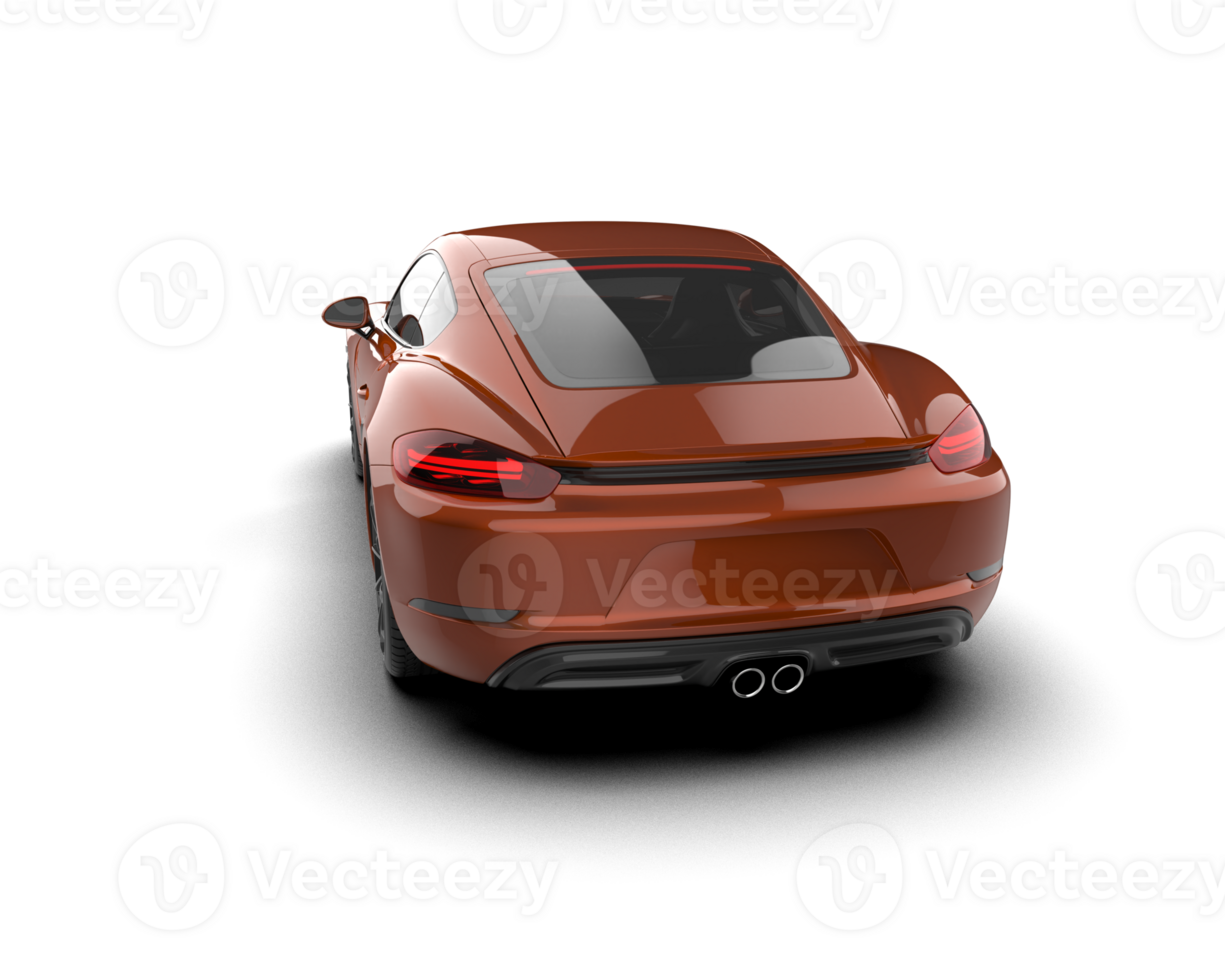 Realistic sport car isolated on background. 3d rendering - illustration png