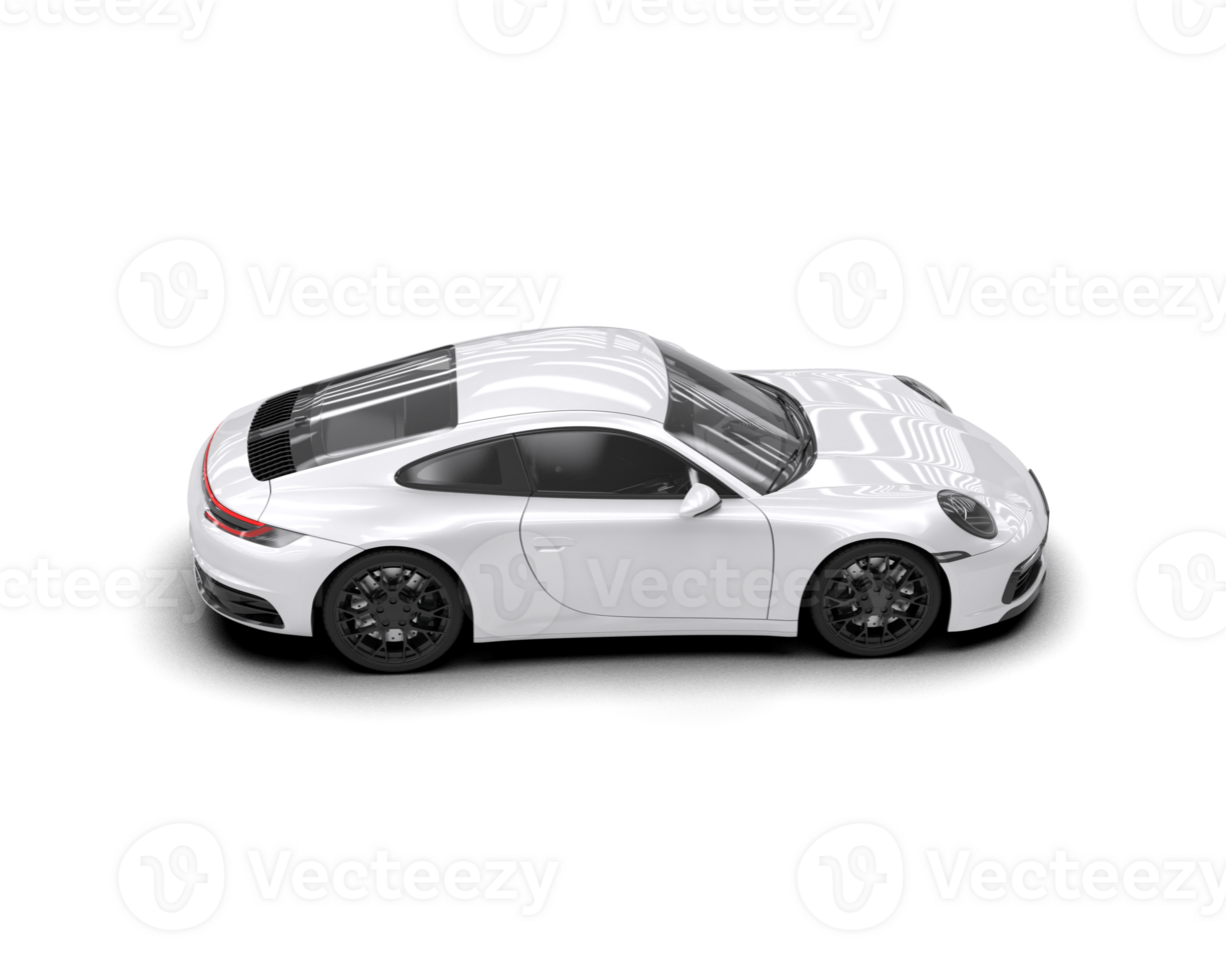 Realistic sport car isolated on background. 3d rendering - illustration png