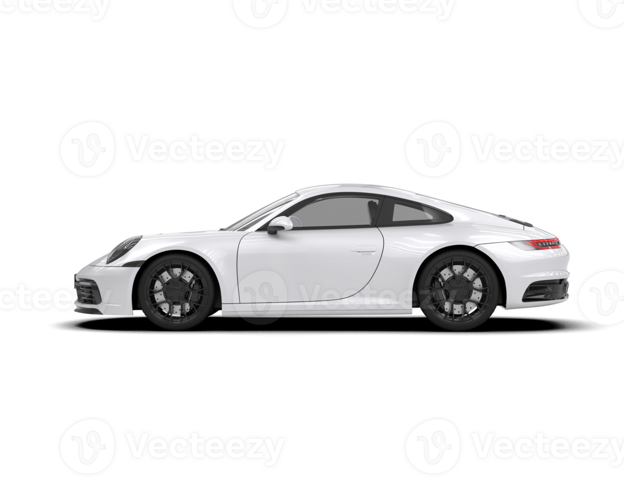 Realistic sport car isolated on background. 3d rendering - illustration png