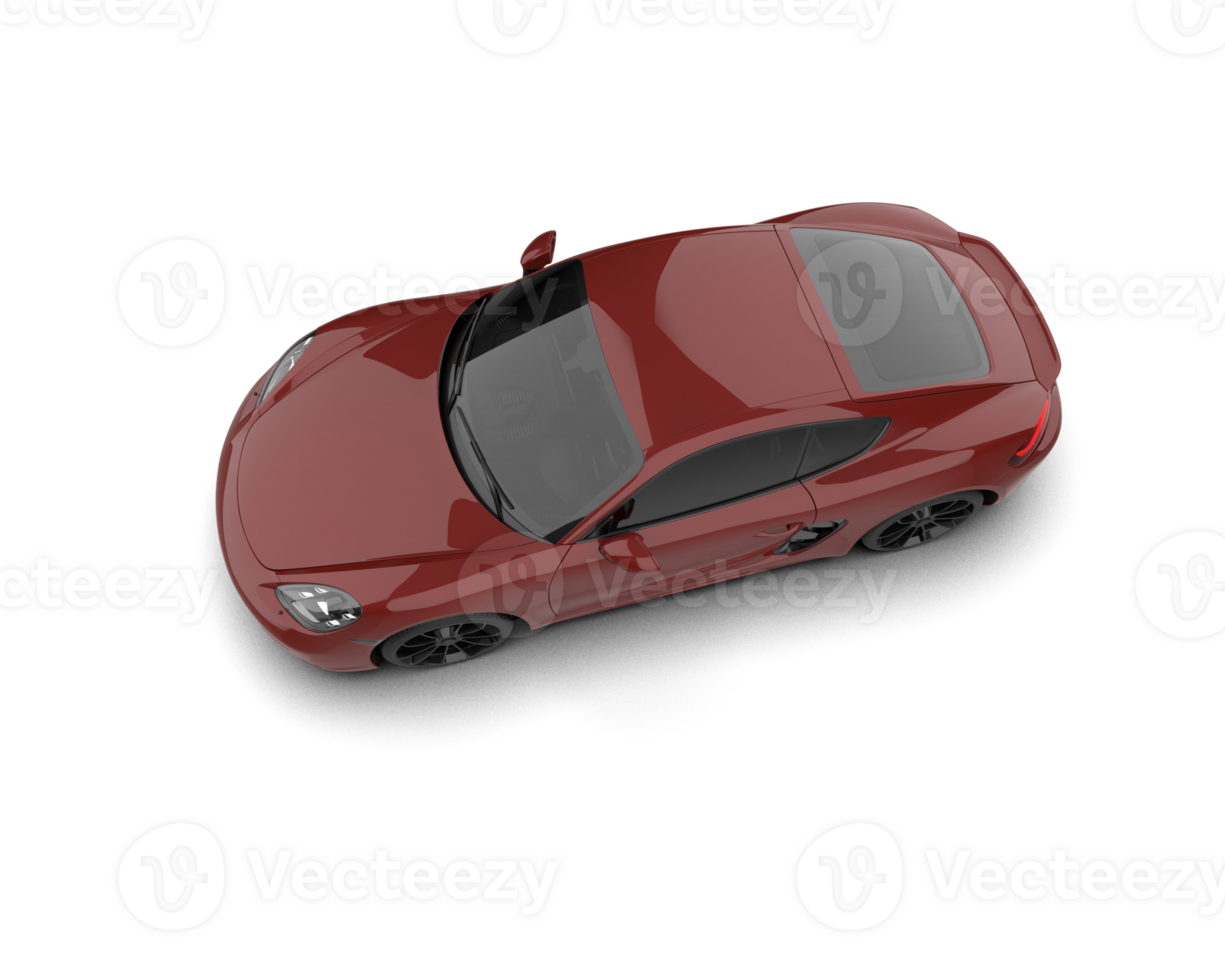 Realistic sport car isolated on background. 3d rendering - illustration png