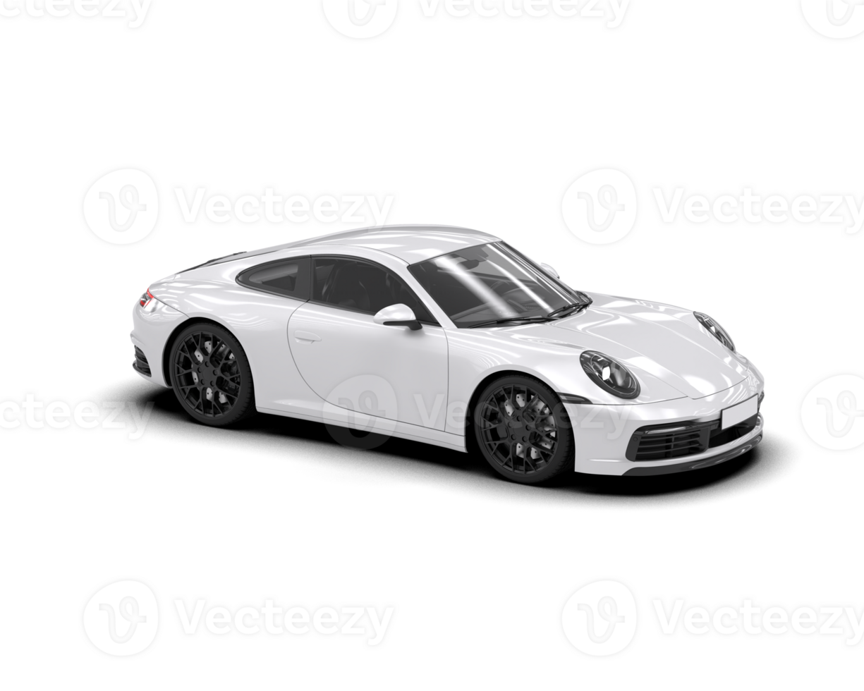 Realistic sport car isolated on background. 3d rendering - illustration png