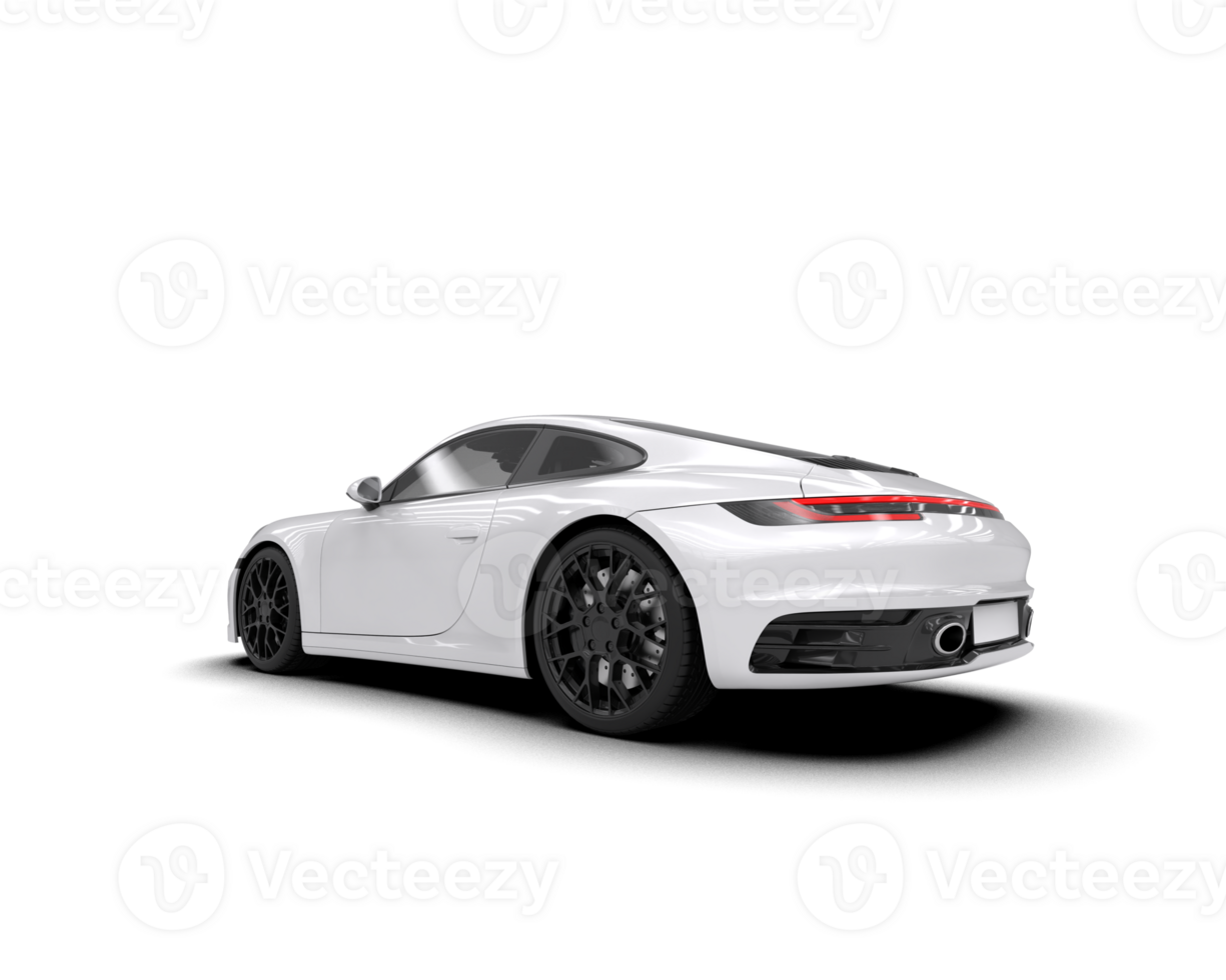 Realistic sport car isolated on background. 3d rendering - illustration png