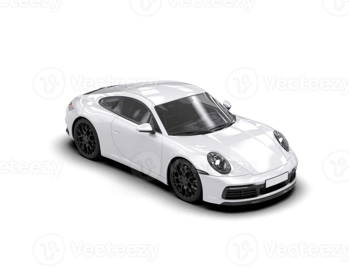 Realistic sport car isolated on background. 3d rendering - illustration png