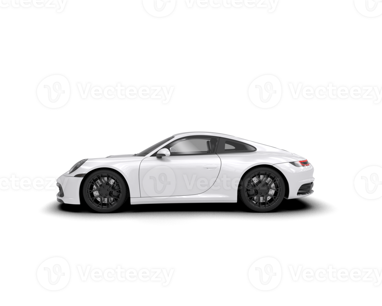 Realistic sport car isolated on background. 3d rendering - illustration png
