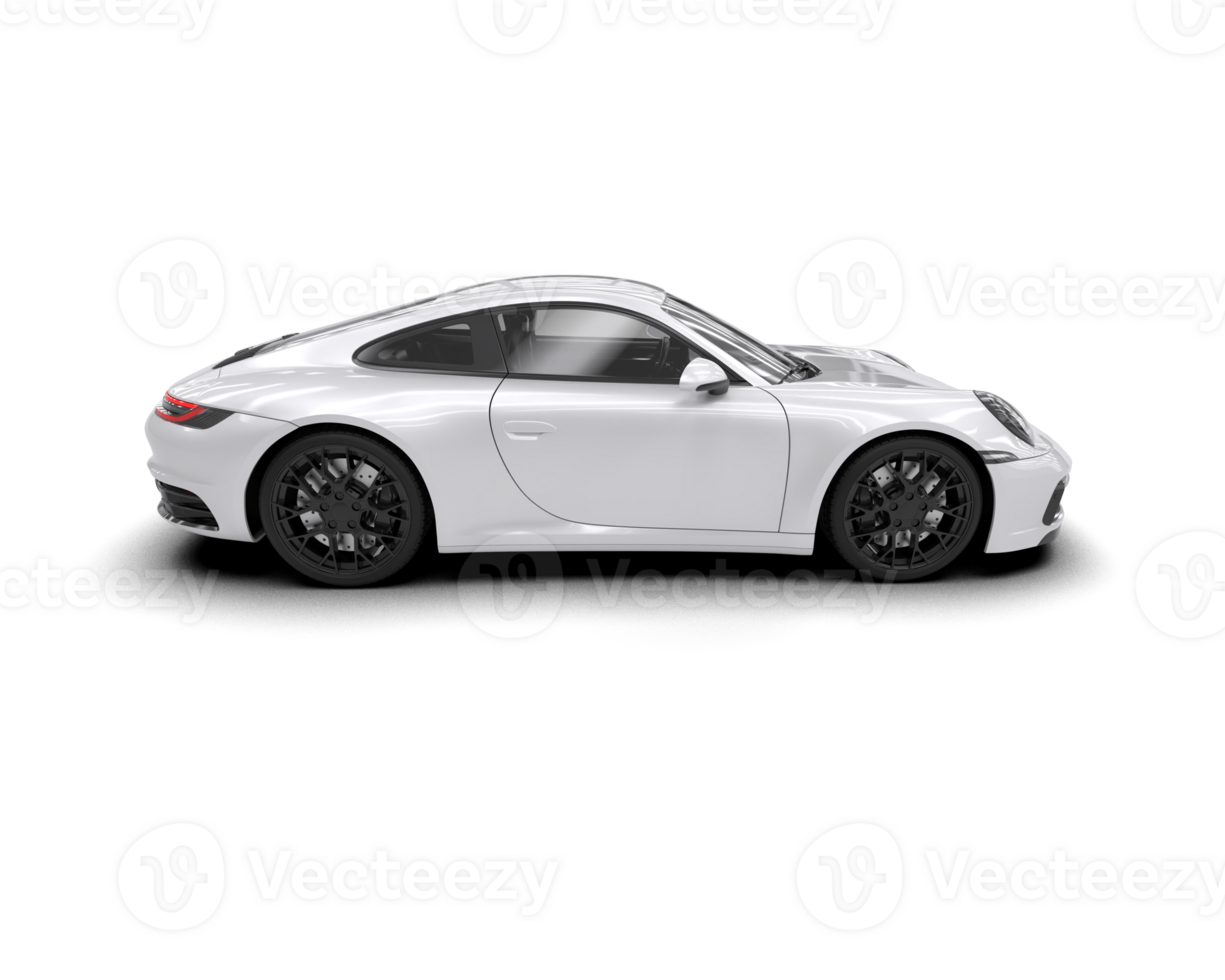 Realistic sport car isolated on background. 3d rendering - illustration png